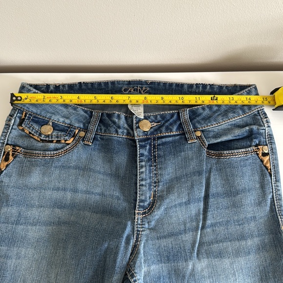 Cache Blue Flare Wide Leg Jeans - Picture 6 of 10